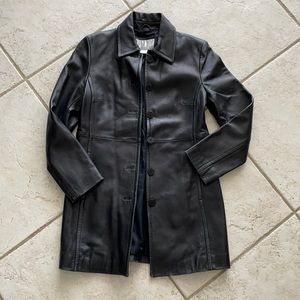 Nine West leather trenchcoat